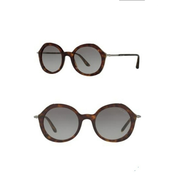 Giorgio Armani 48mm Round Sunglasses Havana NWT - Picture 1 of 12